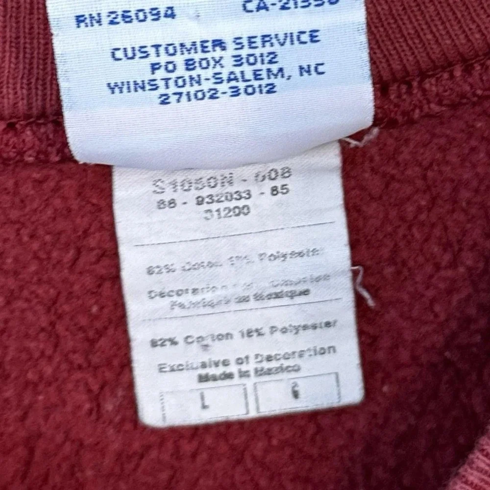 Vintage Champion Reverse Weave Florida State Seminoles Red Sweater Adult Large